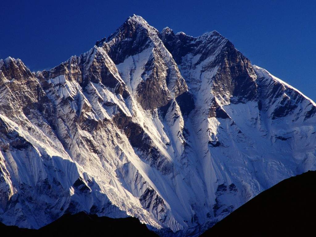The peat of mountain Lhotse - Nepal The peat of mountain Lhotse - Nepal