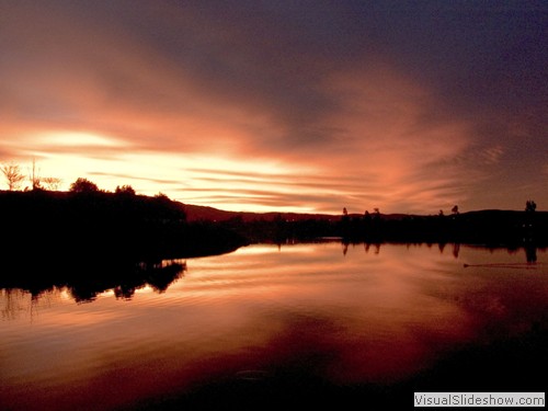Sunrise at Lake Cunningham Park, San Jose.