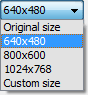 Export image size : JavaScript SlideShow