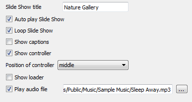 First tab : Free SlideShow Maker